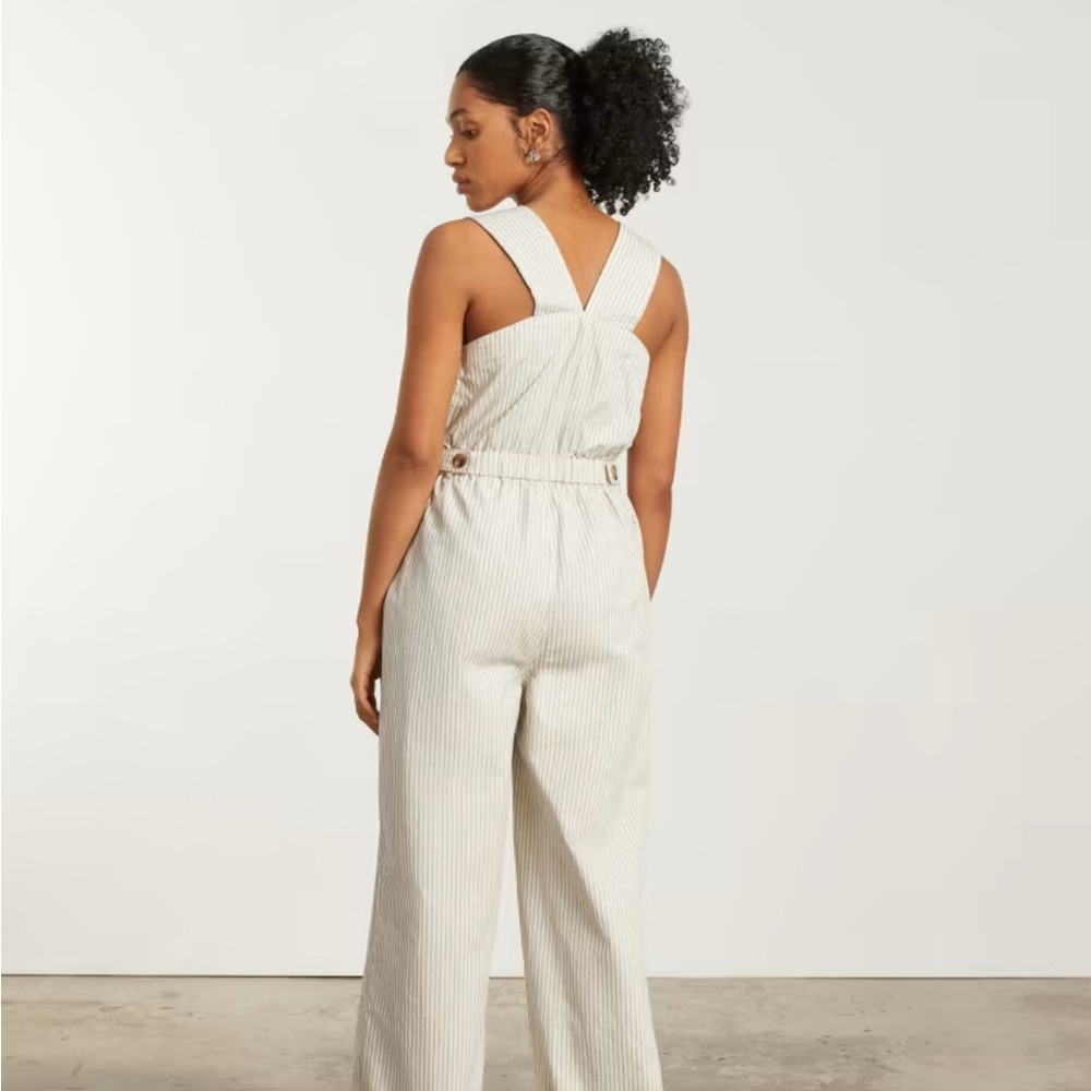 Everlane • pinstripe jumpsuit